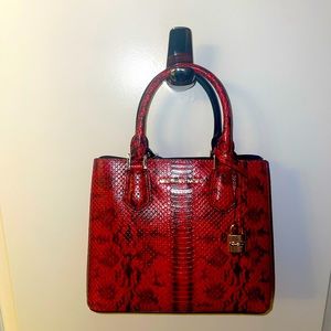 Michael Kors Snakeskin Two-Tone handle bag